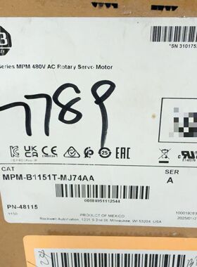 罗克韦尔伺服电机 型号MPM-B1151T-MJ74
