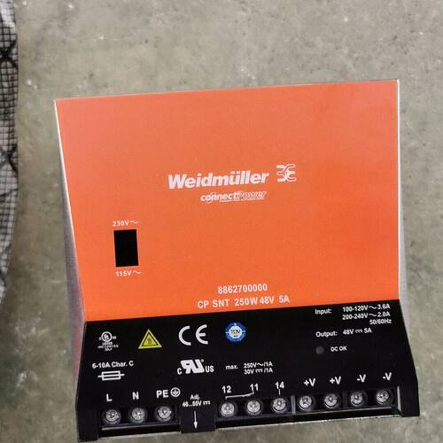 魏德米勒开关电源CP SNT 250W 48V 5A