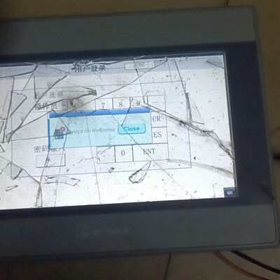 威纶通触摸屏MT8071iE 7寸 、爆拆机 实拍能通电