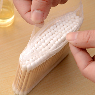 卫生清洁袋装棉签 双头木棒杆棉签掏耳棉棒实用耳勺优质