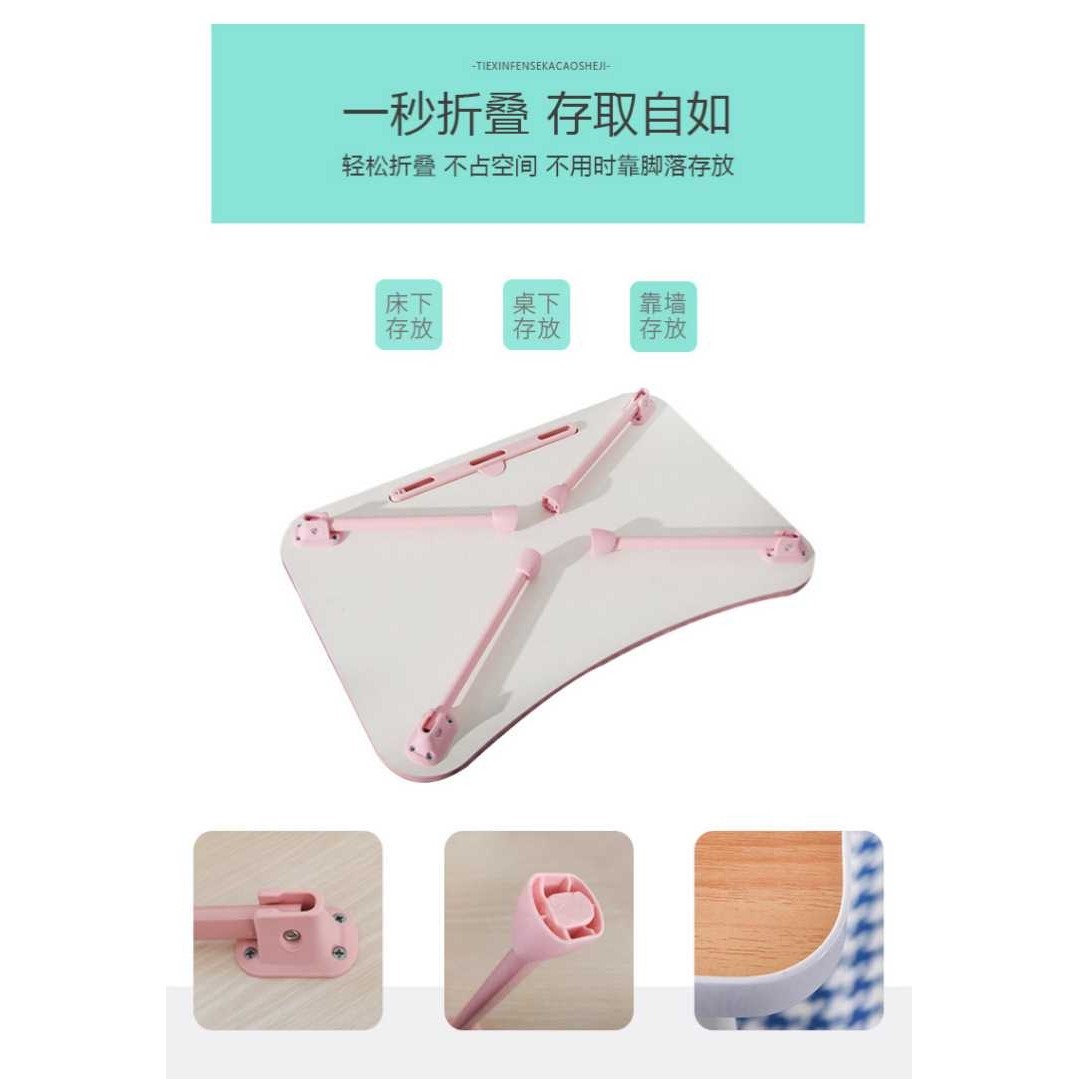 新款直销床上小桌子学生卧室宿舍简易折叠懒人桌子坐地笔记本电脑