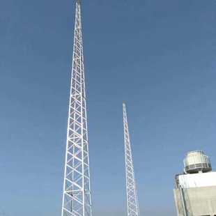 新款直销三柱圆钢防雷塔 GFL避雷塔 高层建筑独立避雷针塔 钢结构