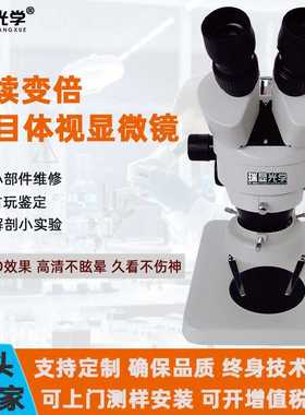 新款直销瑞显光学体视显微镜RX-45B1LED光源维修焊接鉴定高清双目