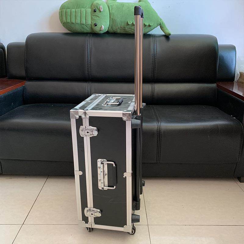 新款直销定 做铝合金箱大号拉杆工具箱仪器仪表箱家具美容维修贴