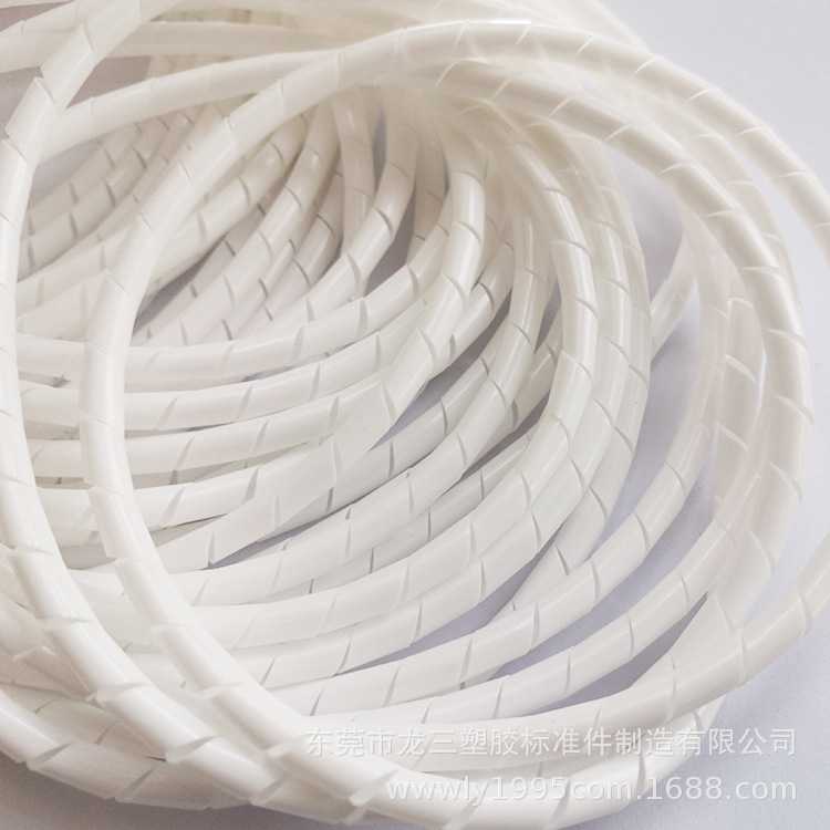 新款直销龙三塑胶厂阻燃6.0硅胶缠绕管 螺旋管 耐高温电线管 包线