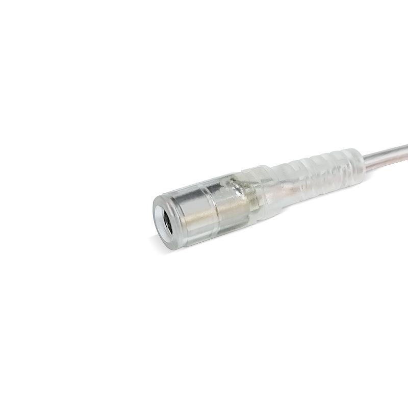 新款直销丰进DC母头5521控制线带04开关广告牌灯条船型开关透明dc