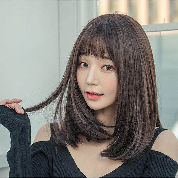 新款直销假发女短发长直发逼真自然中长发全头套式整顶网红辛芷蕾