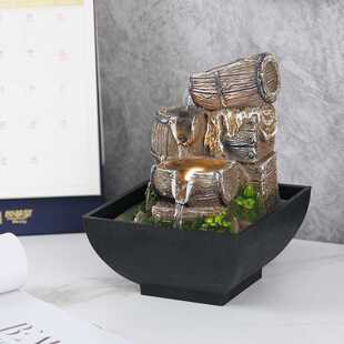 新款直销home decor桌面流水摆件客厅办公室电视柜桌面招财流水喷