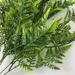 新款直销仿真植物吊挂波斯叶蕨类壁挂人造花植物墙藤条藤蔓仿真花