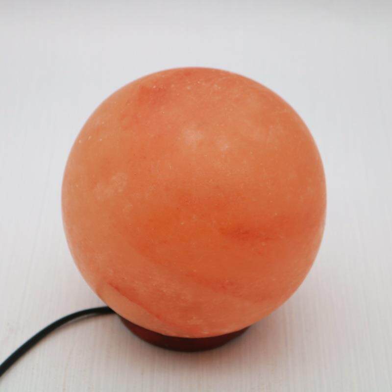 新款直销喜马拉雅盐灯圆球玫瑰盐水晶盐灯卧室装饰小台灯空气净化