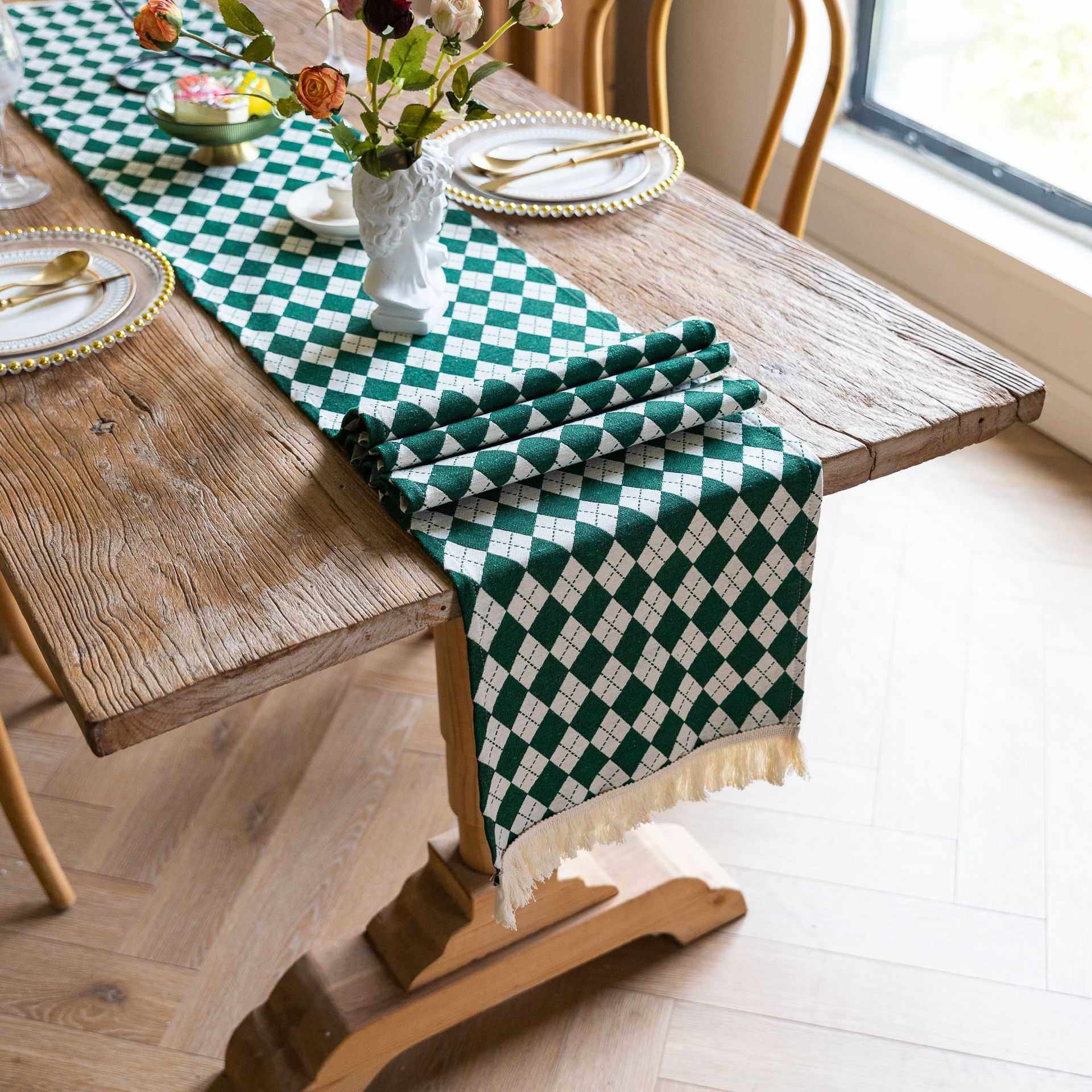 新款直销跨境新品桌旗轻奢装饰餐桌巾带流苏餐边柜子厨房餐桌巾电,居家布艺,桌旗,淘宝优惠券,粉丝福利购,淘宝优惠卷