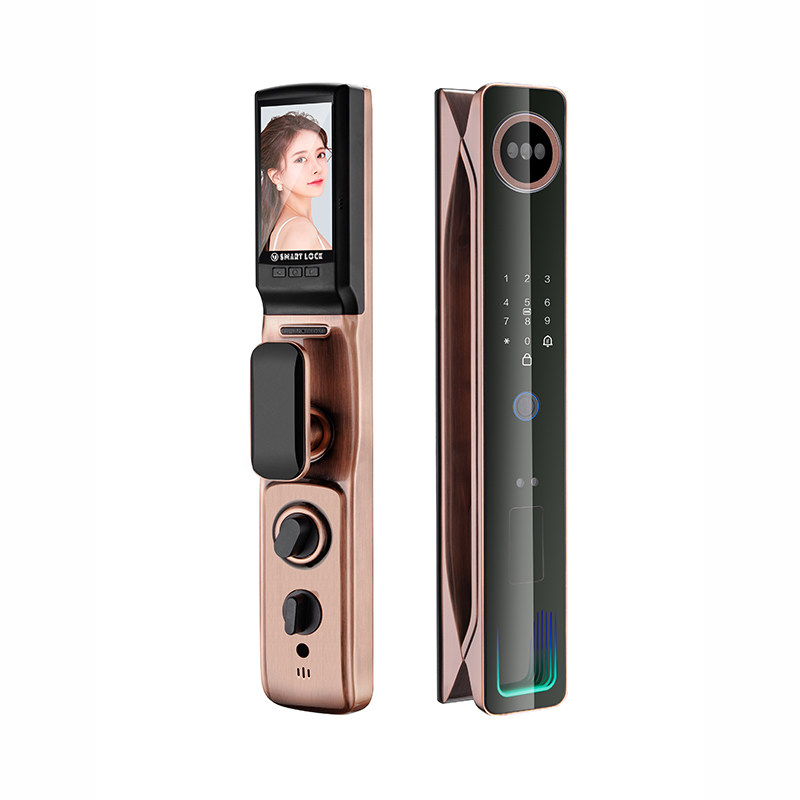 人脸识别指纹锁可视智能门锁全自动电子密码锁防盗家用别墅远程