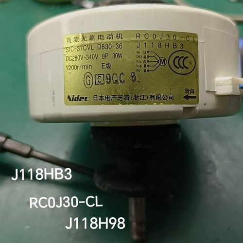 适用三菱电机空调内风机直流电机J118HB3 RC0J30-CL J118H98长轴