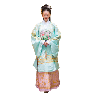 布许正规汉服女明制袄裙 长袄齐腰襦裙织金马面裙非古装 清仓特价