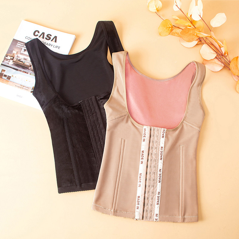 保暖背心女秋冬无痕保暖内搭加绒加厚内穿打底衫收腹束腰塑身上衣