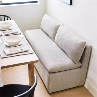 卡座储物柜沙发餐厅椅餐桌长椅长条凳收纳家用转角靠墙民宿小户型