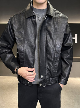 潮流机车服皮衣夹克男外套2025秋