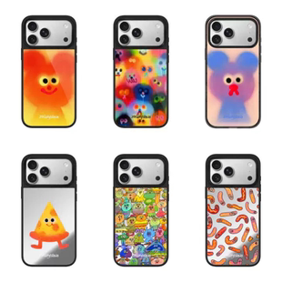 C家MagSafe涂鸦Jon Burgerman小怪兽适用苹果17Promax磁吸手机壳