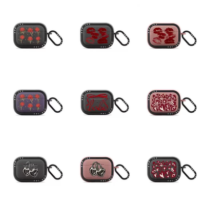 C家MagSafe联名爱的火花AirPods4代苹果蓝牙无线耳机壳爱心豹纹适用AirPod Pro2代Pro3蝴蝶结AirPods3玫瑰花
