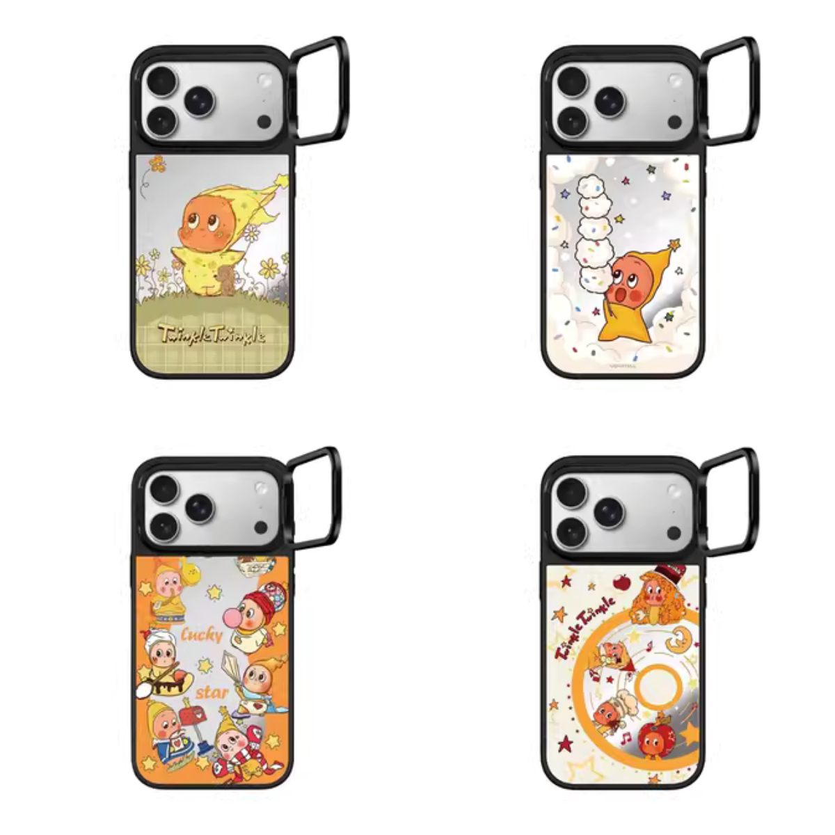 C家MagSafe镜面镜头框支架磁吸星星人适用苹果iPhone17promax手机壳16pro/15可爱14plus防摔13情侣12卡通