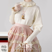 针织内搭百搭毛衣秋冬洛丽塔内搭日系 原创lolita羊腿袖 贝芙莉