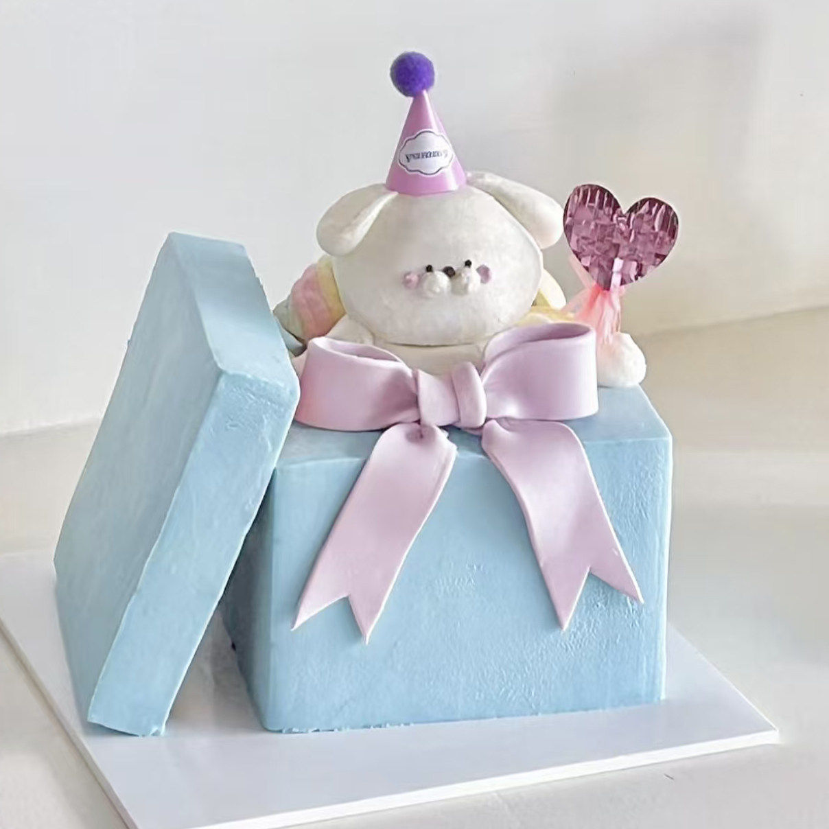 礼物盒子生日蛋糕创意女生蛋糕情侣礼物同城配送