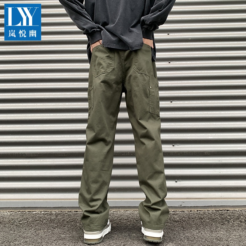 颜值超高的工装伐木裤子