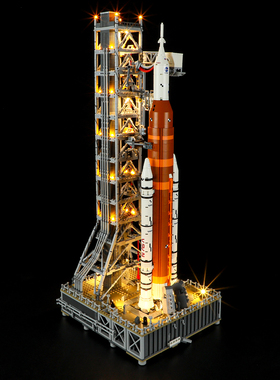 YEABRICKS适用乐高10341灯饰阿尔忒弥斯太空发射系统NASA灯光组件