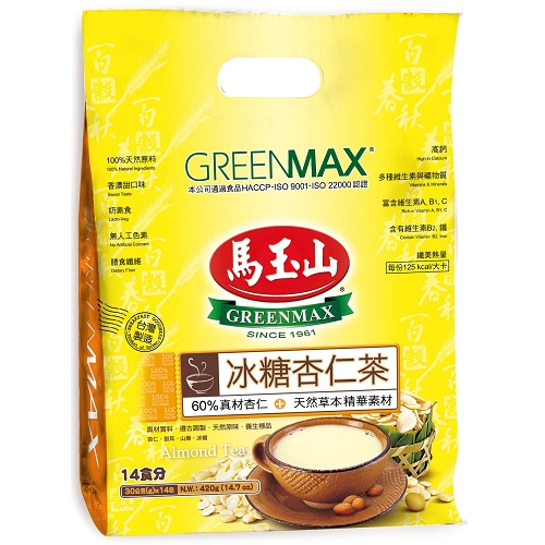 买4送1 台湾特产 马玉山冰糖杏仁茶  推荐360克