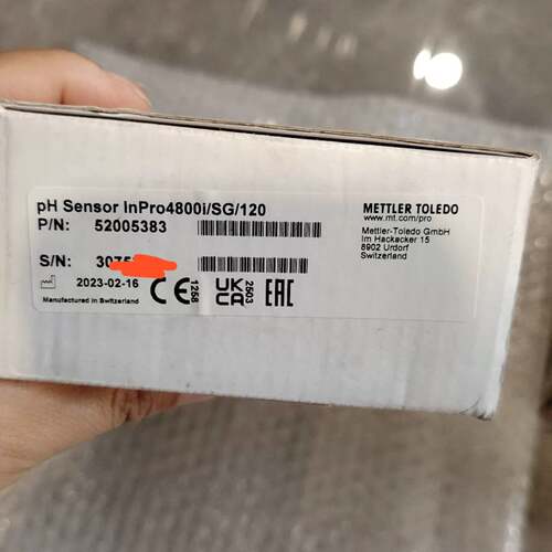可议价梅特勒PH传感器InPro4800i/SG/120，型号