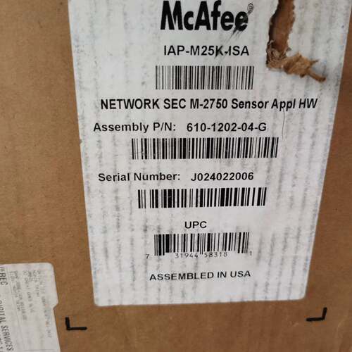 可维修mcafee iapm25k isa议价