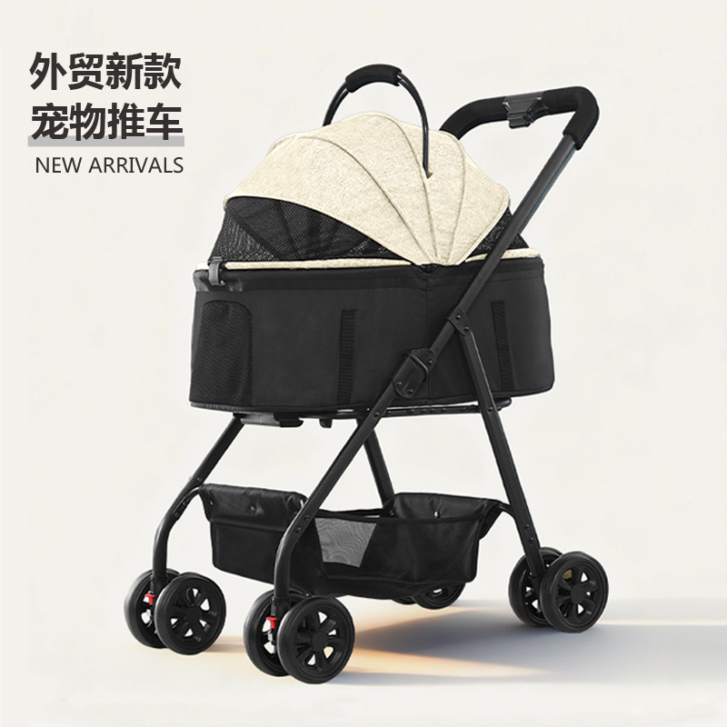 宠物推车轻便一键折叠猫咪推车可分离狗狗推车小型犬小狗推车