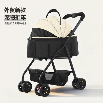 宠物推车轻便一键折叠猫咪推车可分离狗狗推车小型犬小狗推车