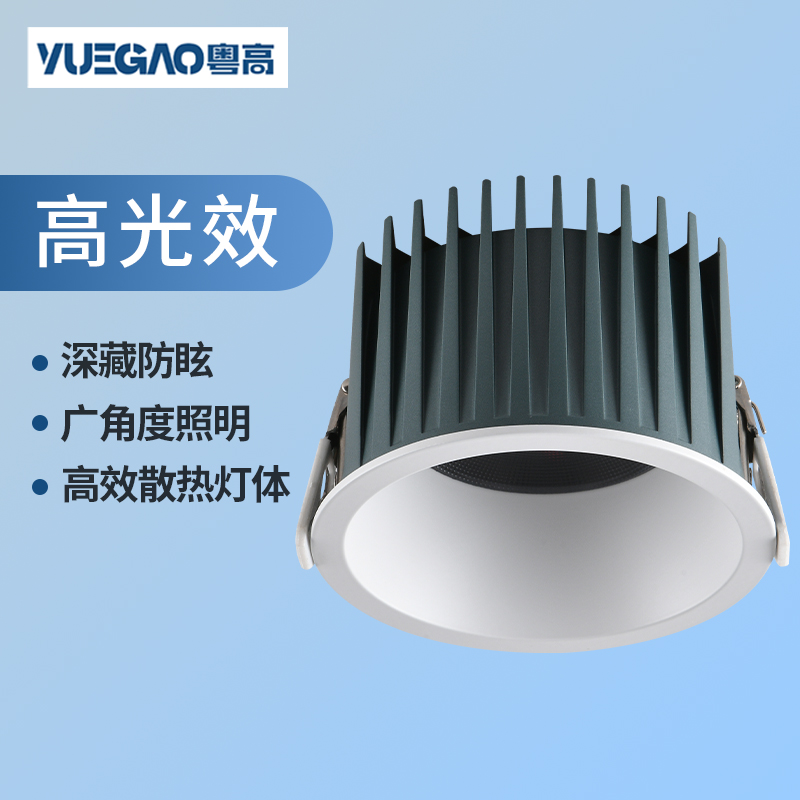 高光效店铺商用LED筒灯