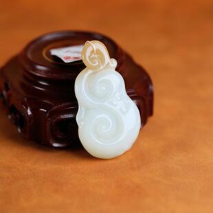 久龙玉器收藏级和田玉吊坠且末料和田玉挂件事事如意26.79