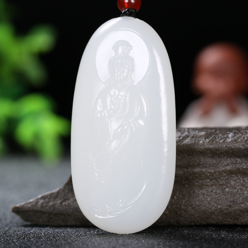 【久龙玉器】天然和田玉玉龙河羊