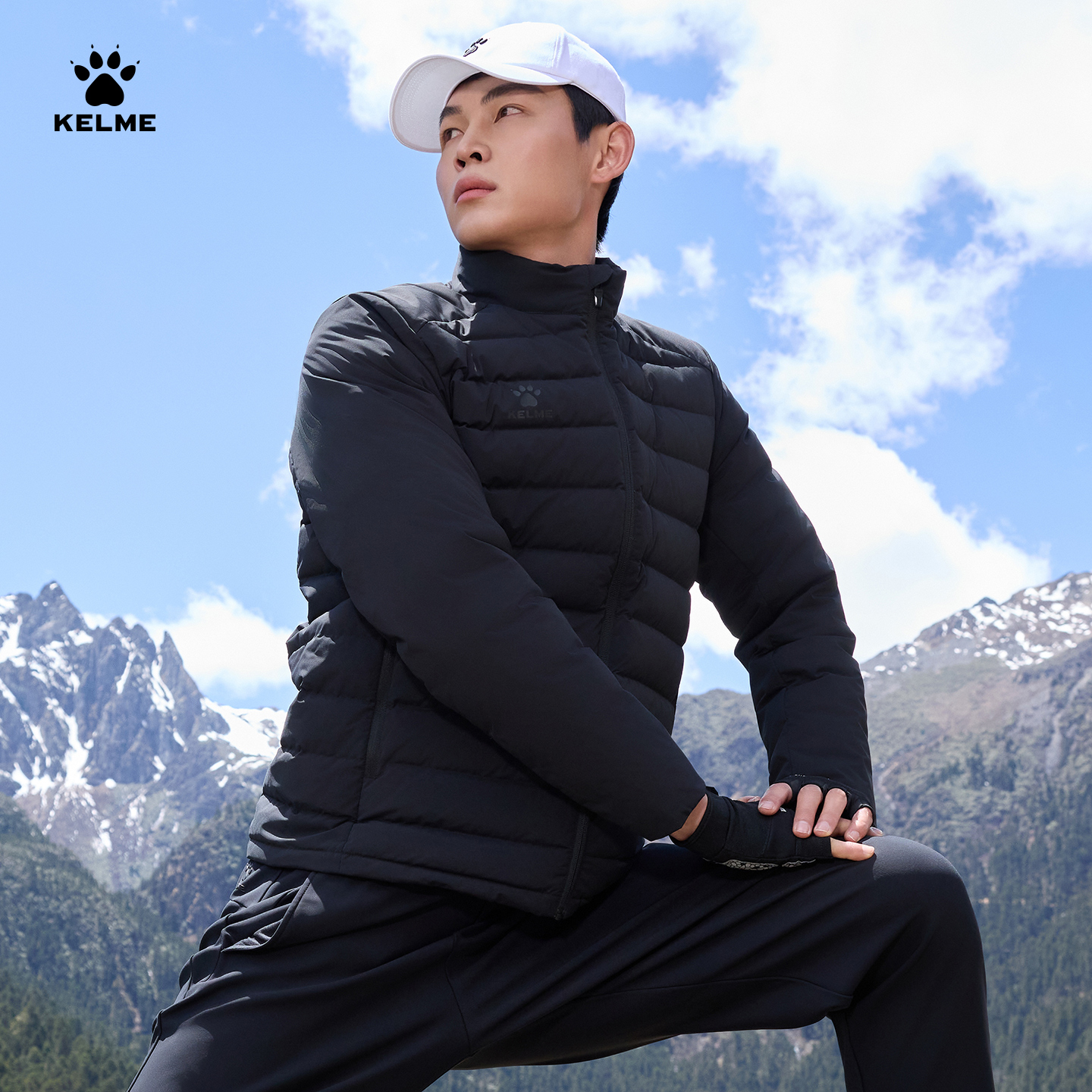 卡尔美三防羽绒服轻薄羽绒服男短款25秋冬新款立领保暖鸭绒外套