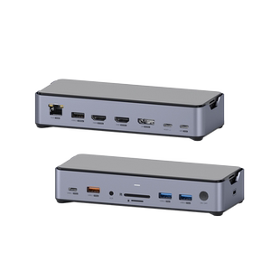 海备思桌面type-c拓展坞8K雷电3/4扩展坞M.2硬盘盒HDMI转换器适用macbook电脑笔记本pro13air多屏mst