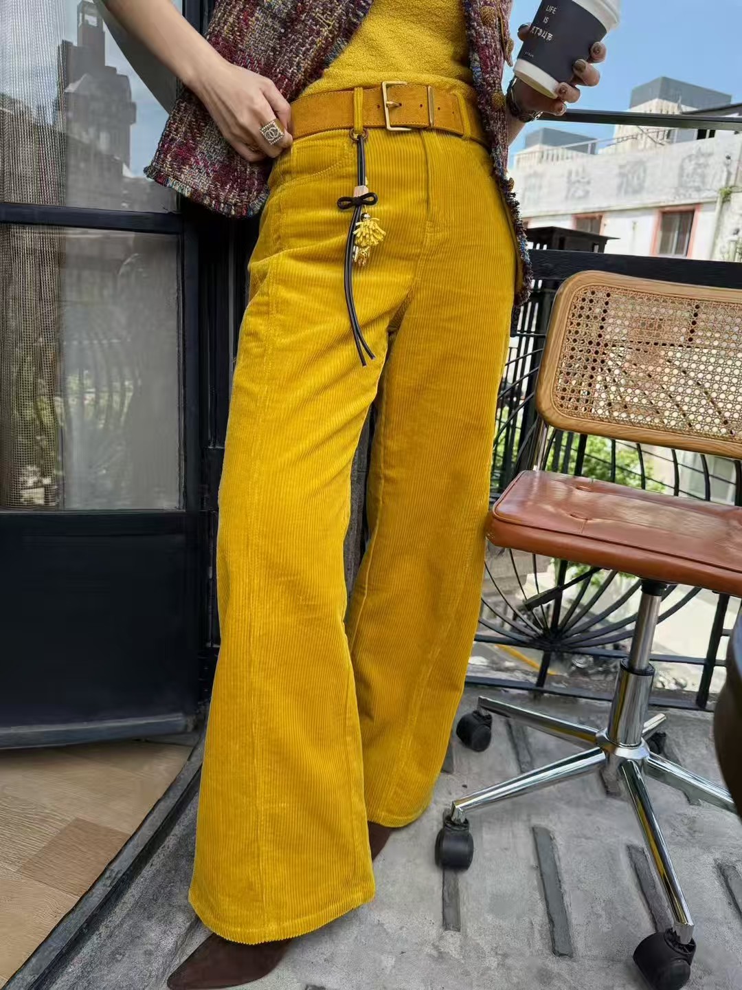 专注中高端女装清货2025年冬季款Hui+时尚洋气显瘦百搭休闲裤