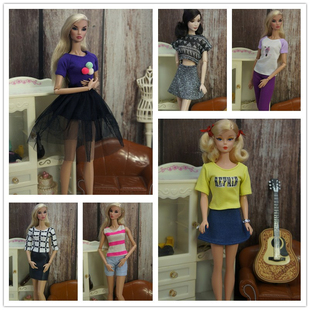 过家家玩具 塑料娃娃换装娃娃衣服娃娃 巴比娃娃衣服29CM 第五波