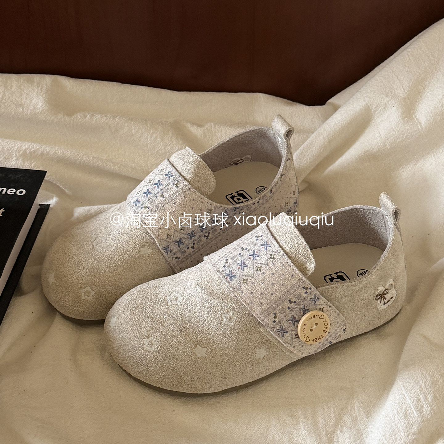 小卤球球休闲单鞋百搭灰色勃肯鞋鞋子女2026新款爆款一脚蹬懒人鞋