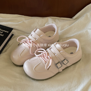 鞋 子女鞋 2026新款 小卤球球 厚底小白鞋 配阔腿裤 休闲鞋 韩系板鞋