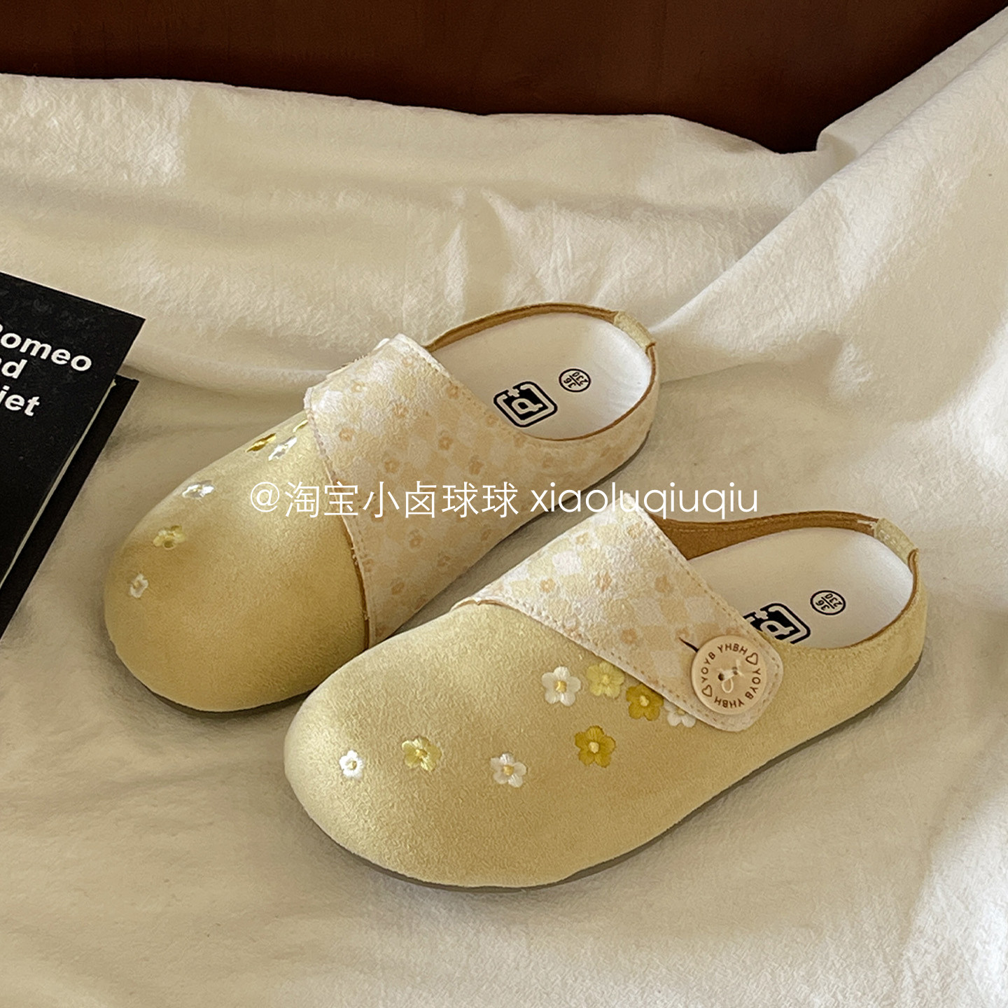 小卤球球 懒人鞋2026新款一脚蹬勃肯鞋子女ins潮百搭小众包头拖鞋,女鞋,勃肯鞋/软木鞋,淘宝优惠券,粉丝福利购,淘宝优惠卷
