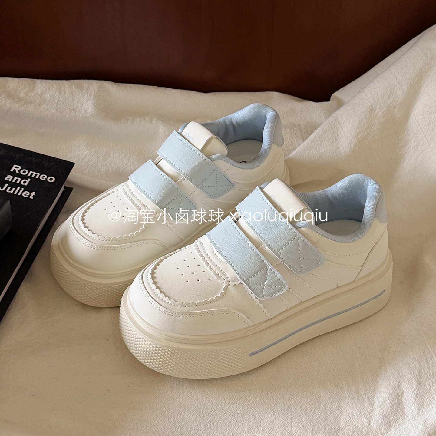 小卤球球韩系面包鞋2026年新款鞋子配阔腿裤的增高板鞋厚底小白鞋,女鞋,休闲板鞋,淘宝优惠券,粉丝福利购,淘宝优惠卷
