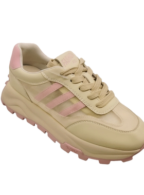 f3女鞋2025夏季新款时尚百搭休闲鞋女单鞋阿甘鞋女网鞋04789