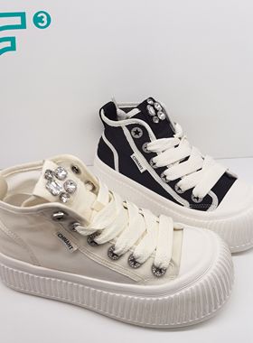 F3  女鞋2025夏季新款时尚休闲百搭女单鞋高帮休闲单网鞋40067