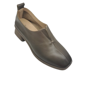 涵诗菲尔女鞋2025春新款时尚百搭中跟鞋女单鞋纯皮鞋3011