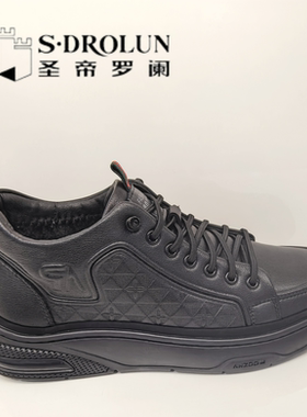 圣帝罗阑男鞋2025冬季新款时尚百搭厚底男棉鞋休闲加厚棉鞋76521