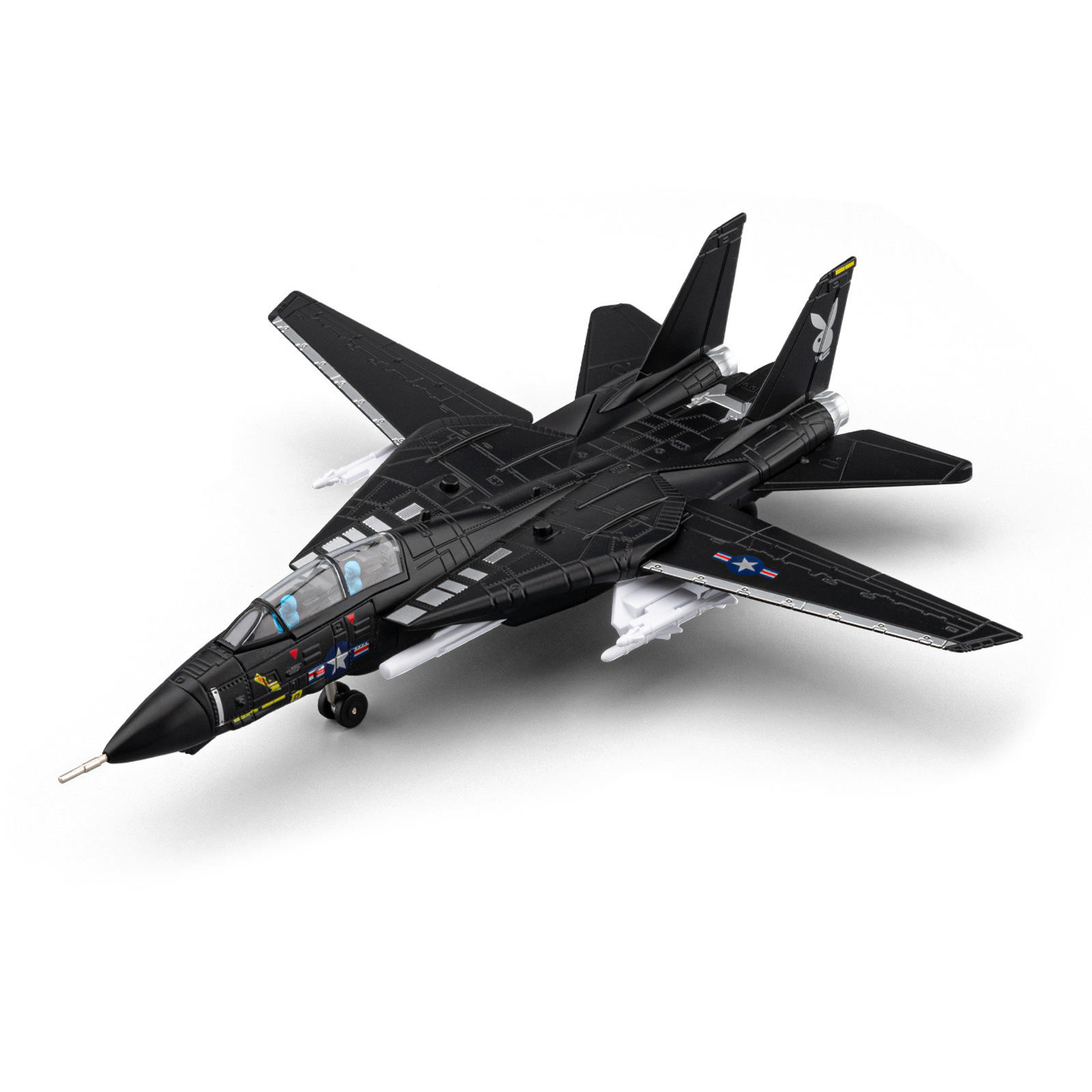 1:72F-14雄猫战斗机合金航空模型声光音效柜台摆件男孩玩具礼物
