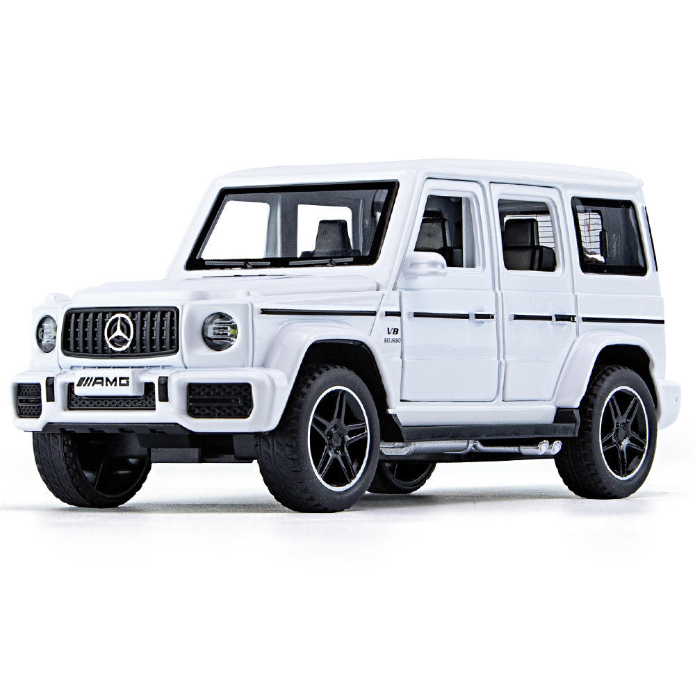 新款 众源兴21002盒装G63越野车1/32仿真儿童声光合金车模型玩具